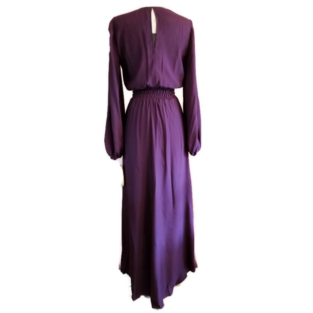 Reformation Rosalina Silk Long Dress in Au… - Picture 5 of 8